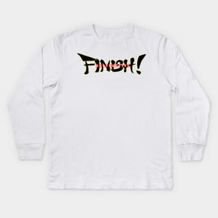 Destructive Finish! Kids Long Sleeve T-Shirt